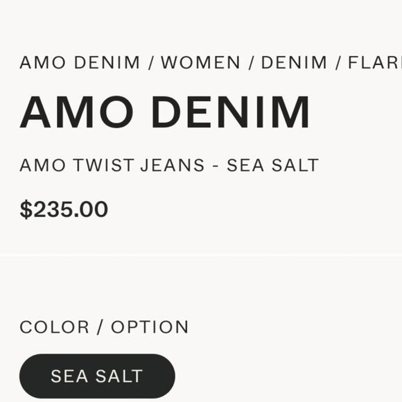 NWT AMO Mid Rise Twist Seam Ankle Skinny Jeans - Picture 10 of 10